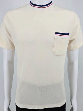 Vintage 1970s FinnTrim Sok Factories Helsinki Finland Ringer Knit T-Shirt (M)